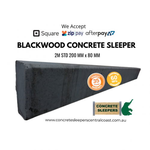 Blackwood Concrete Sleepers 2M STD 200MM x 80MM